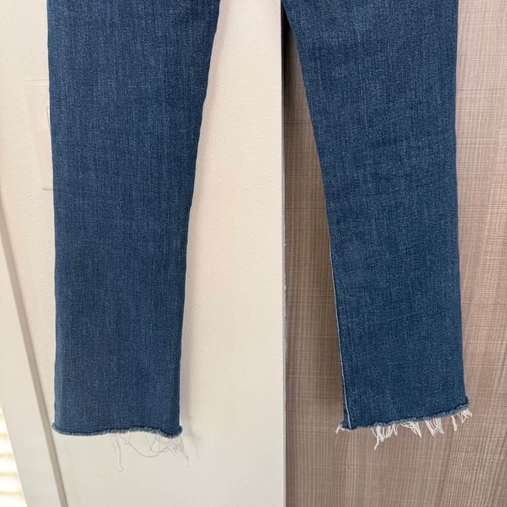MOTHER The Insider Crop Step Fray Jeans in Girl Crush Cropped Size 27 - Picture 10 of 14